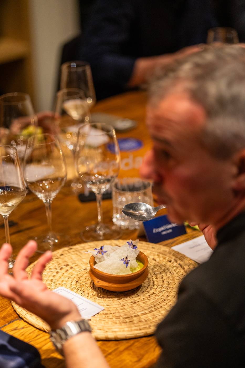 Detalle de la cena