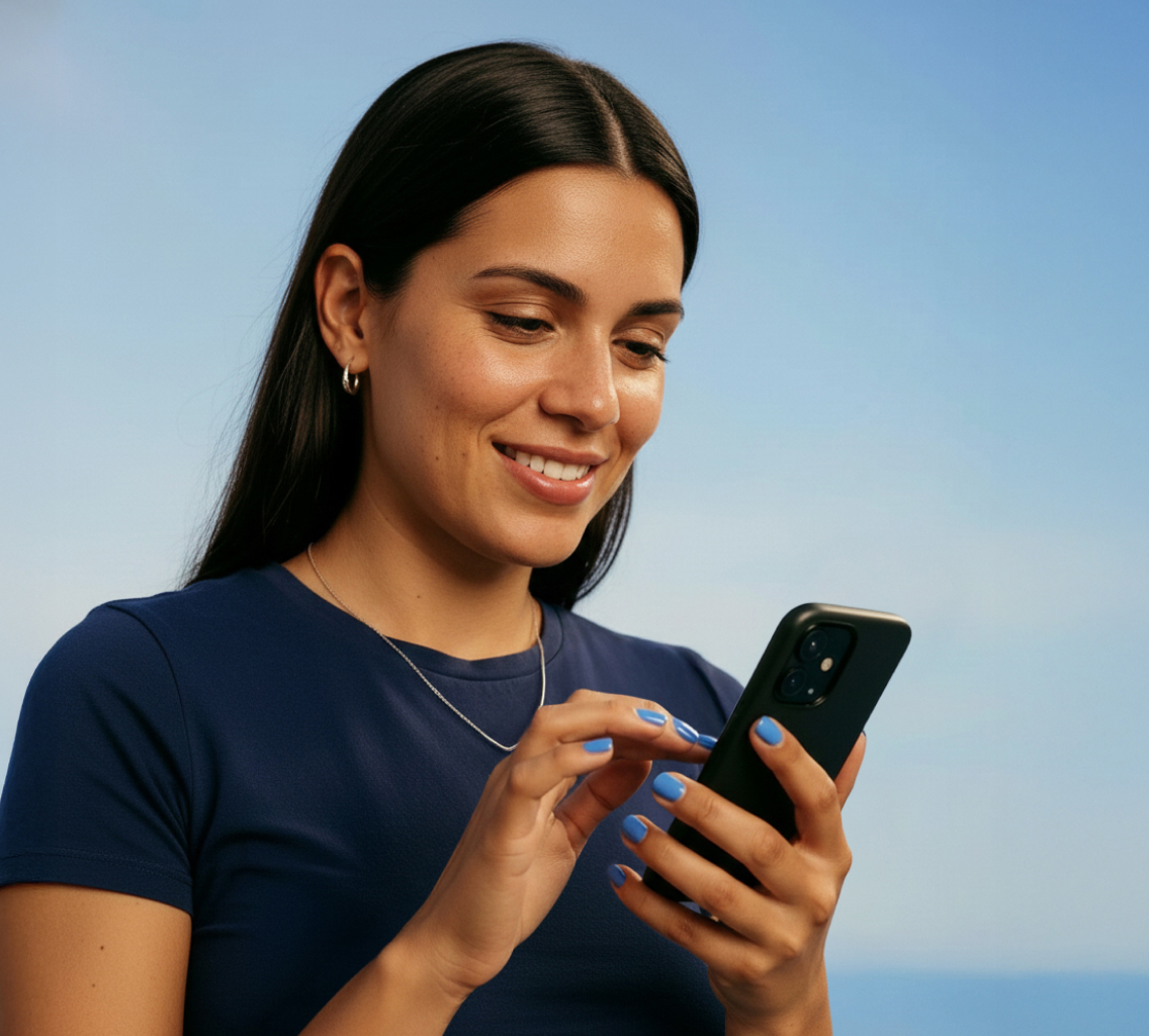Una chica leyendo el NubeCommerce 2026 de Tiendanube Argentina.